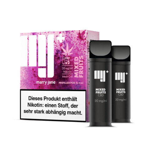 Marry Jane Kartusche mit Nikotin & CBD (2x2ml) - Mixed Fruit