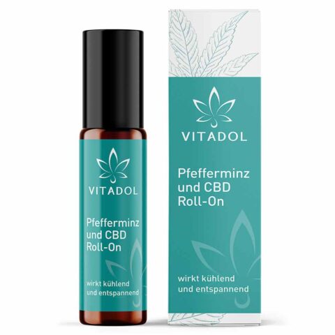 Vitadol Kopf Roll-On mit Pfefferminz und CBD
