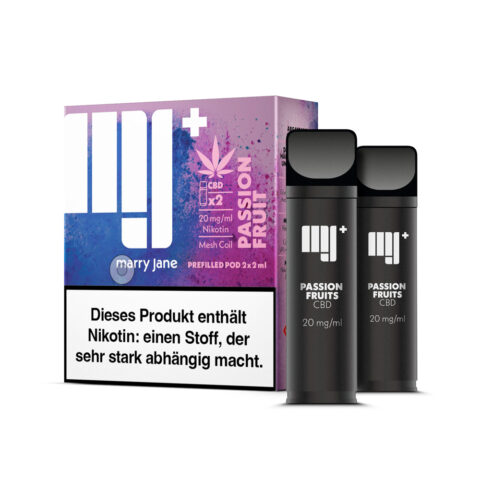 Marry Jane Kartusche mit Nikotin & CBD (2x2ml) - Passion Fruit