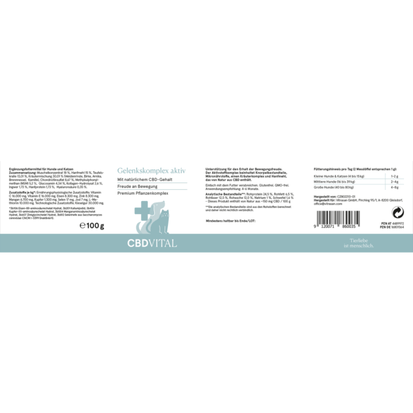 CBD Vital VET - Gelenkskomplex aktiv – Bild 2