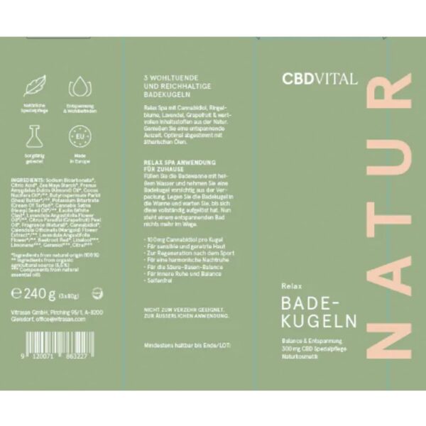 CBD Vital Badekugeln 3er Set – Bild 3