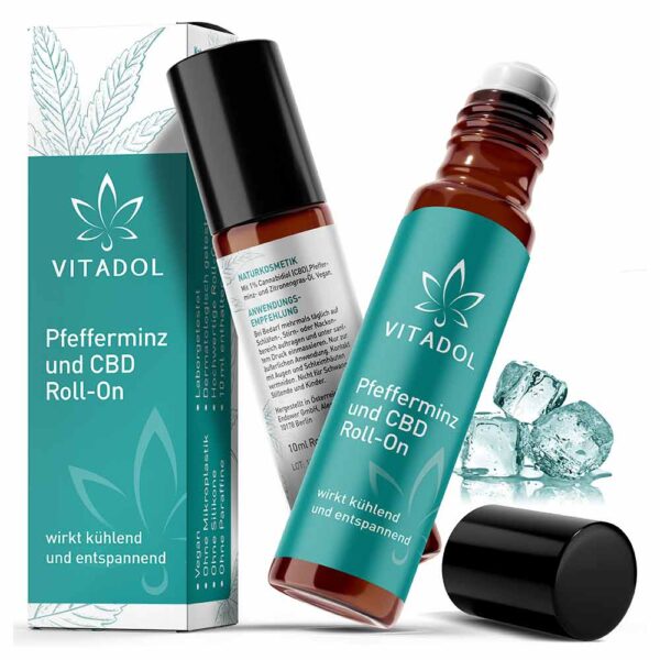 Vitadol Kopf Roll-On mit Pfefferminz und CBD – Bild 4