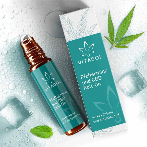 Vitadol Kopf Roll-On mit Pfefferminz und CBD – Bild 5